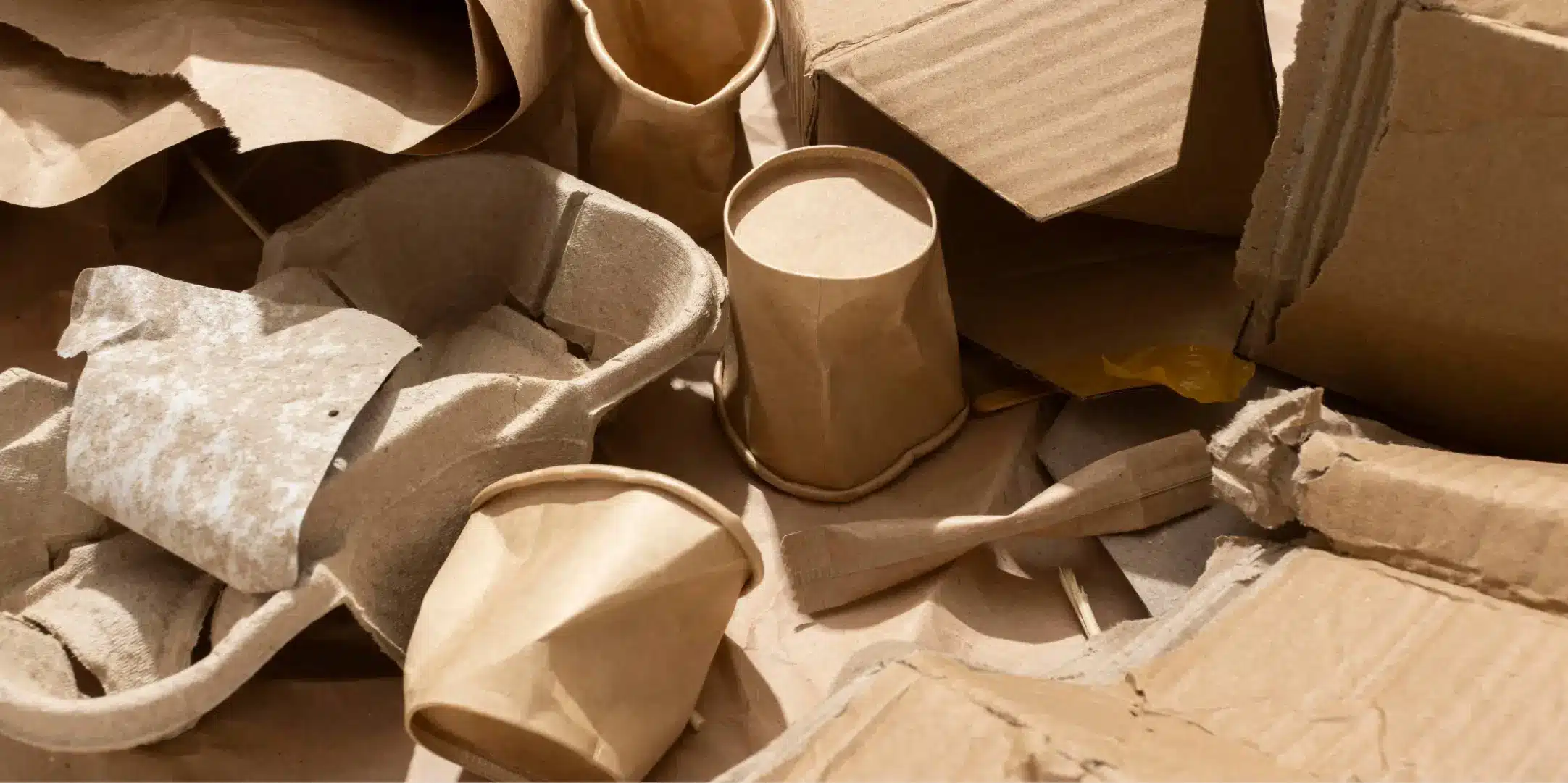 Emballages carton alimentaires hybrides composés de carton et plastique pour le tri des déchets